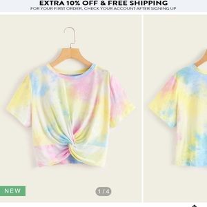 Tye dye crop top